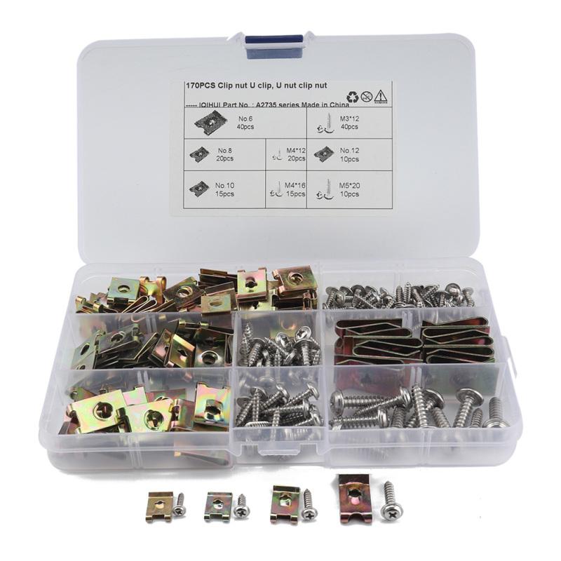 

Комплект гаек 170 U, шпильчатые зажимы, скоростной крепеж, гайки с проушинами 6/8/10/12