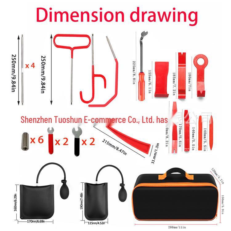 Cârlig de Remorcare pentru Repararea Ușii Mașinii cu Roată a 5-a & Kit de Urgență