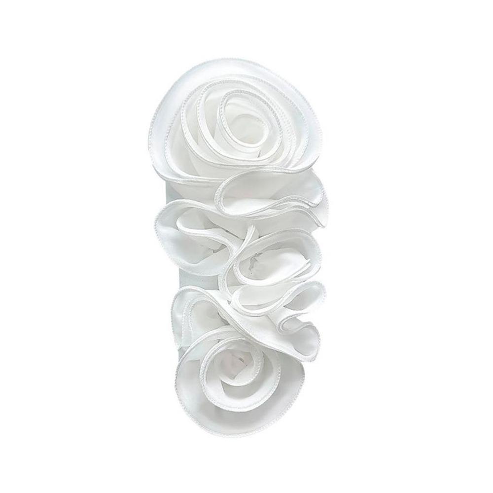 Big Flower 3D Floral Patch Folded Design DIY Chest Flower Handmade Floral Applique Wedding Dress