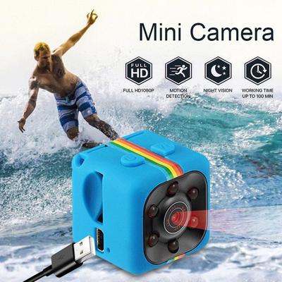 Mini Camera: HD Video, Night Vision, Portable Surveillance Device Blue
