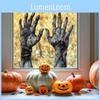 Halloween Horror Arm Uv Static Glass Window Display Home Decor Wall Stickers