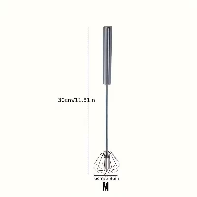 Hand Pressure Egg Beater Rotating Semi-Automatic Mixer Coffee Milk Mixing Egg Beater Balloon Wire Whisk Egg Kitchen Baking Cooking Tools