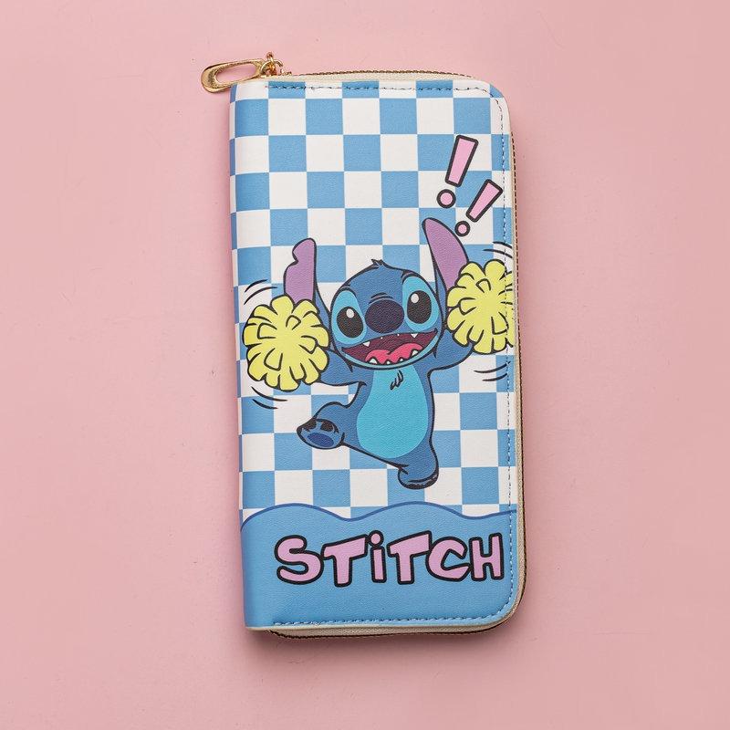 New Pu Wallet, Long Cartoon Image, Cute Change Bag, Simple and Practical Card Bag with Zipper.