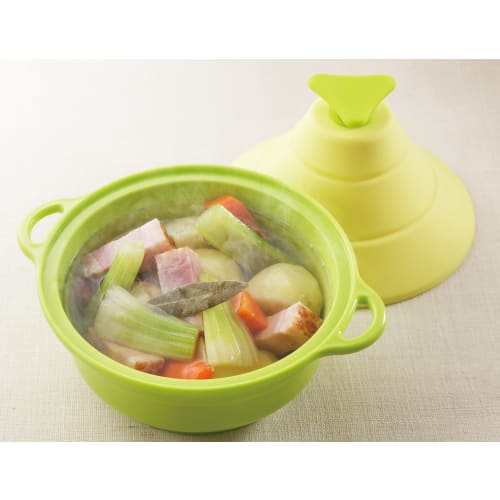 Kawasaki Silicone Multi-Steamer Microwave 3-Function, Green