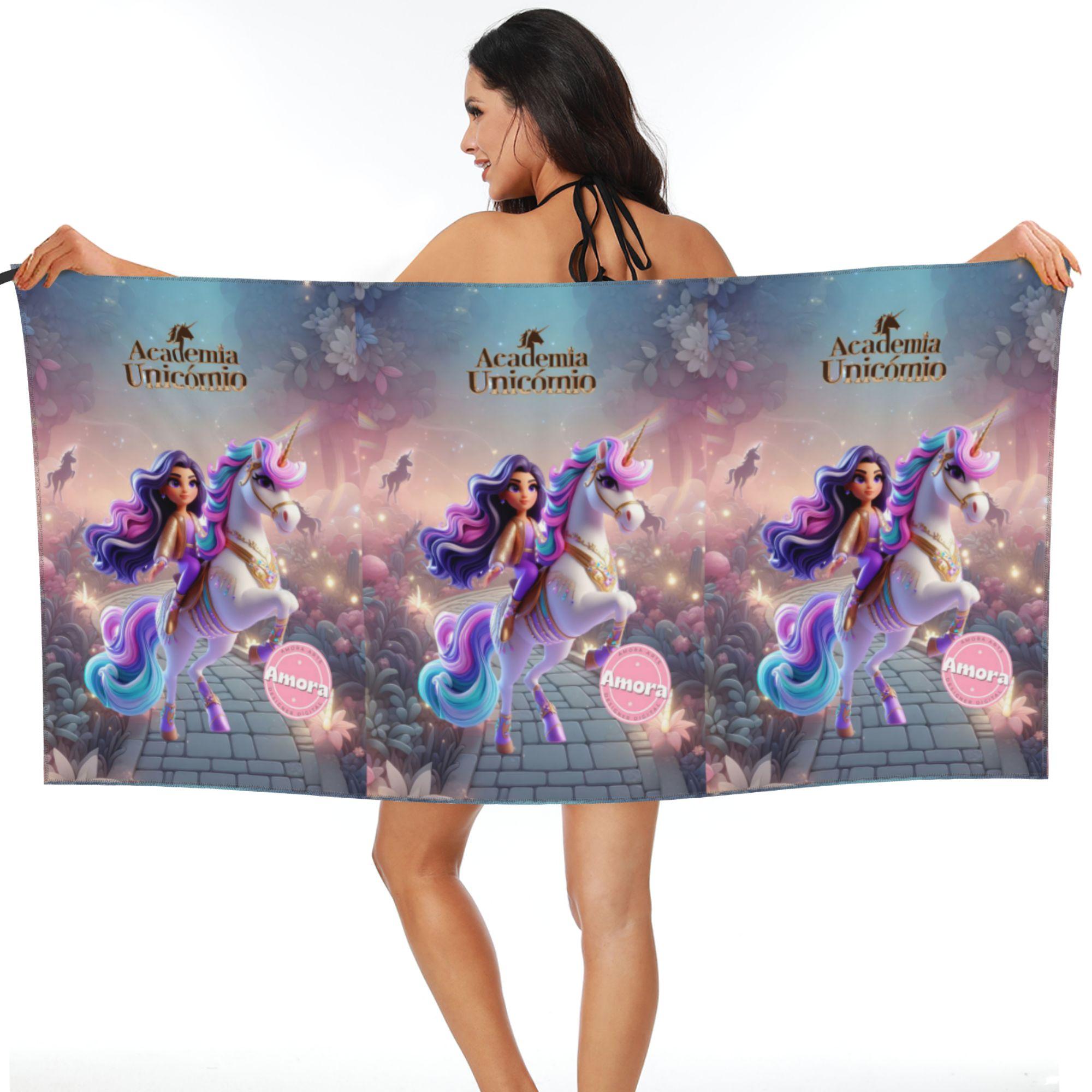 Ka Chen Muxi White Unicorn Academy Beach Towel Soft Microfiber Quick Dry Absorbent Quick Towels For Swimming