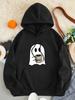 2025 Cross-border Halloween Printed Hooded Sweatshirt - Loose Casual Fit