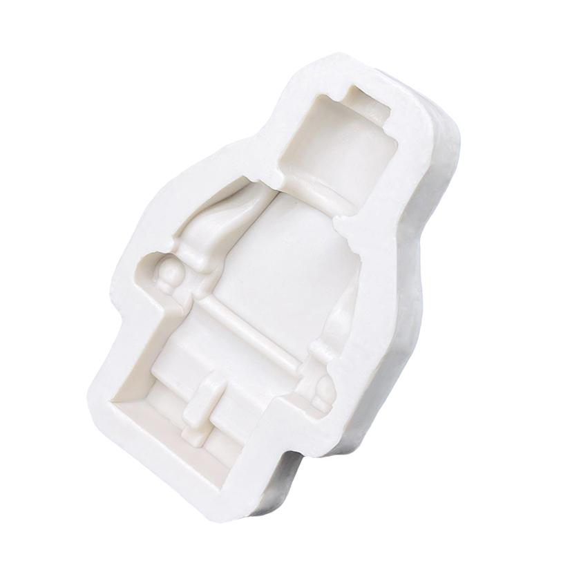 Robot Silikonform Sugarcraft Cupcake Bakeform Fondant Kakedekoreringsverktøy