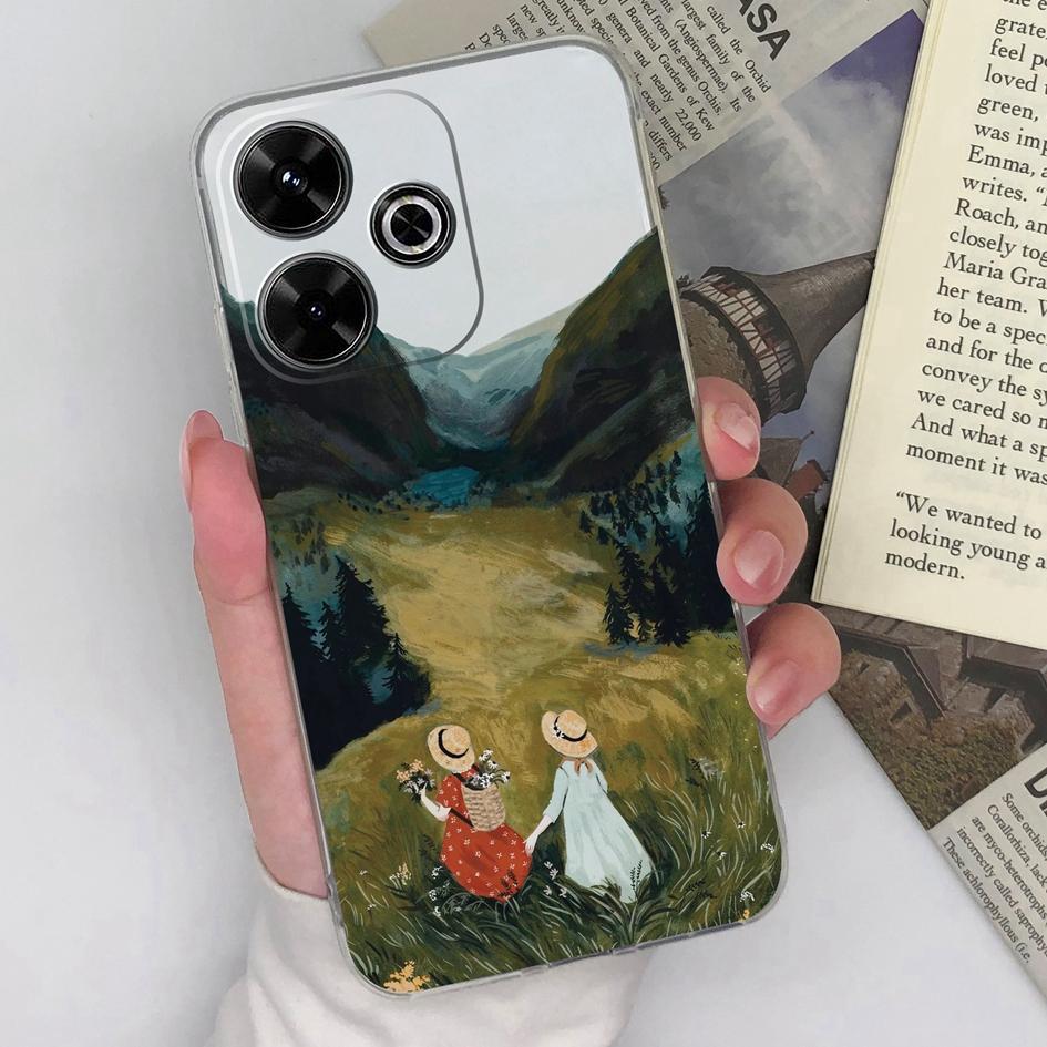 Compatible For Xiaomi Redmi A3 Pro A4 Note 14 Pro Plus 13 14C 14R K80 Pro K70 Ultra 4G 5G New Case Cute Owl Clear Silicone Durable Anti Slip For Redmi