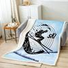 Garbage Trucks Kids Throw Blanket Cartoon US Vehicles Fleece Blanket for Boys Girls Adults Green Twin Size X Inches