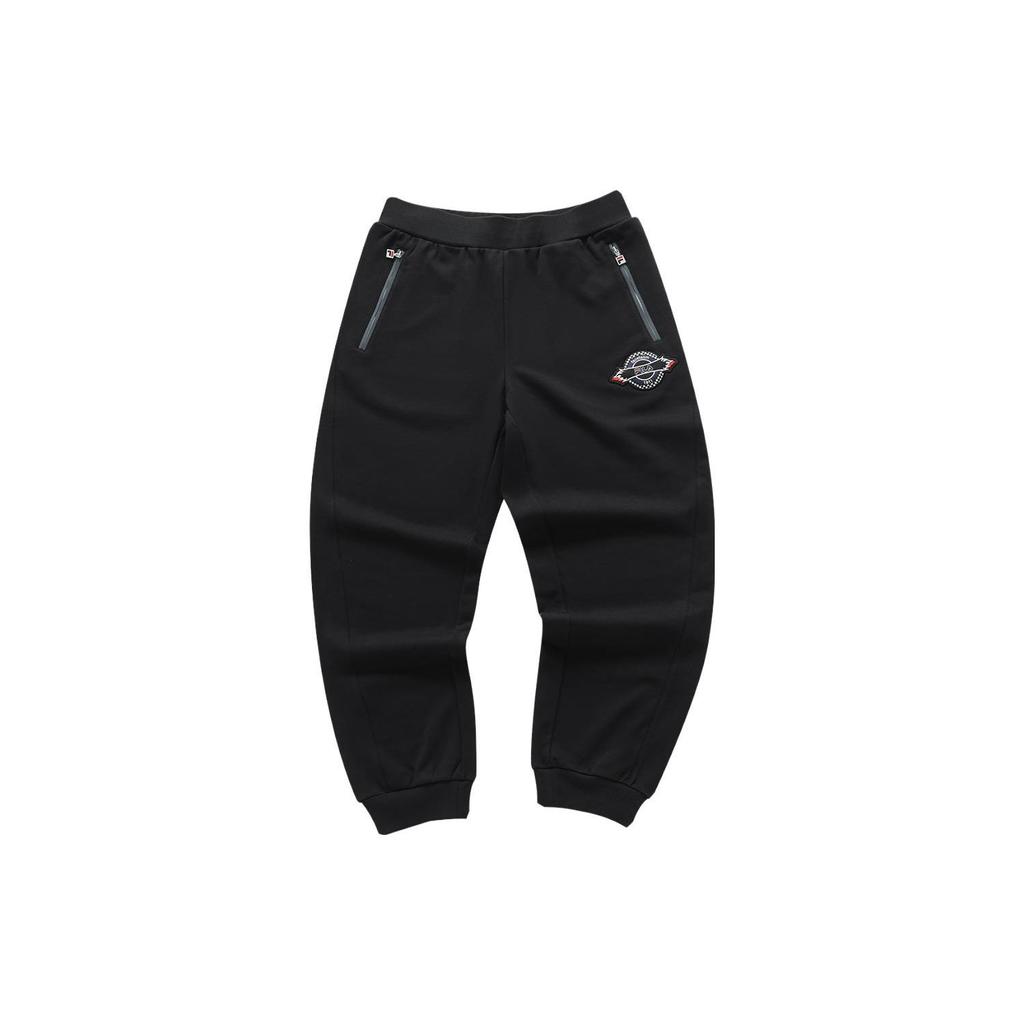 FILA Fusion x FACETASM Letter Print Cuffed Loose Knit Sports Pants Men pants Black T11M347601F-BK