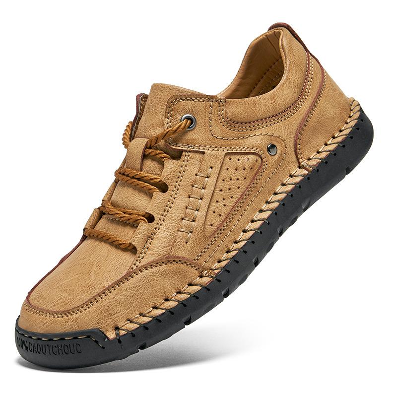 Moccasin Hombre Men Classic Leather Shoes Trend Breathable Casual Flats Shoes Handmade Men Fashion Tooling Shoes Plus Size 38-48