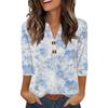 Camisas de Manga 3/4 Heley para Mujer Moda Verano Blusas Ropa para Vacaciones en la Playa