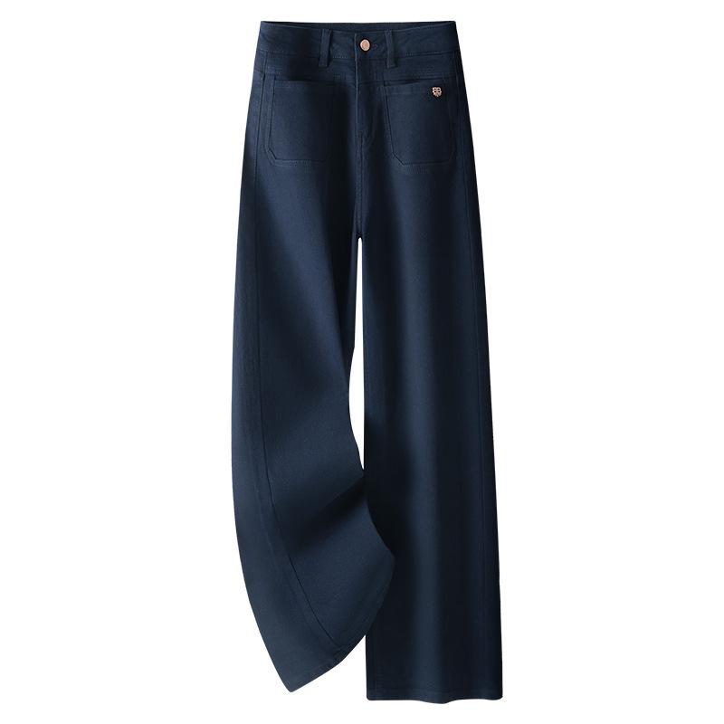 

Ancola Women s Red High-Waisted Slimming Wide-Leg Jeans - 2024 Autumn/Winter Straight-Leg Loose Trousers XL