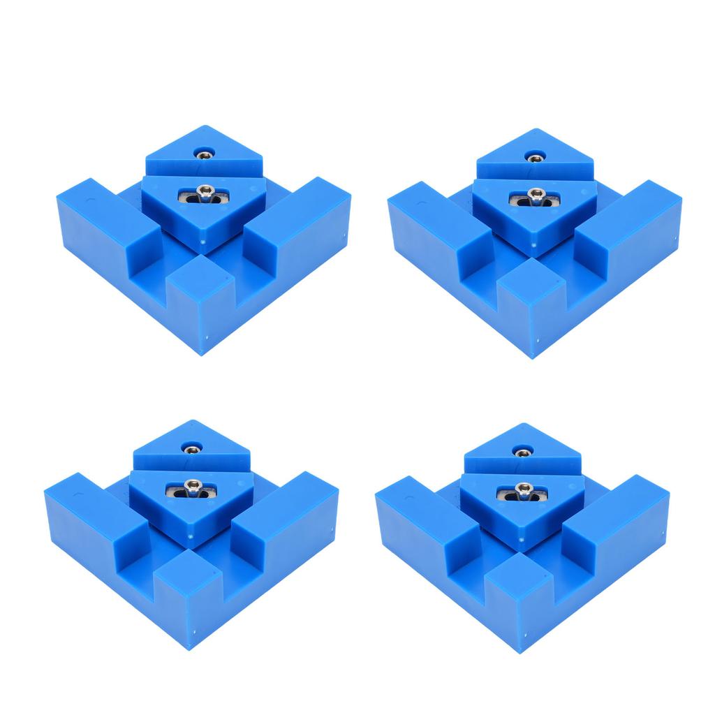 4Pcs Woodworking Right Angle Clamp 2 Modes Adjustable 90 Degree Woodworking Corner Clamp for Boxes Drawers Cabinets Blue