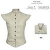 Templar Knight Medieval Patchwork Corset Vest Halloween Men's Stage Costume