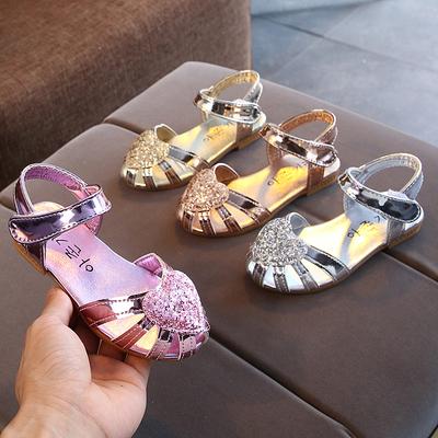 New Girl Shoe Exquisite Fashion Versatile Princess Shoes Sweet Daily Popular Flat Sandal Hollow Out Simple Light Child Shoes
