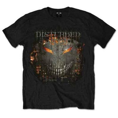Disturbed Men's Fire Behind Short Sleeve T-Shirt, Black, XX-Large