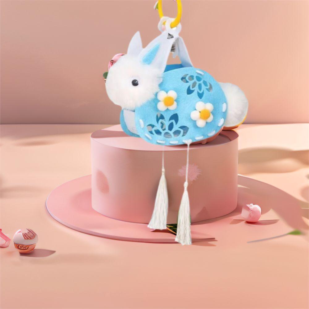 Chinese Style Rabbit Lantern Traditional LED Lantern Toys Cute Luminous Toy Pendant  New Year
