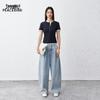 PEACEBIRD Women's Loose Fit High Waist Denim Jeans
