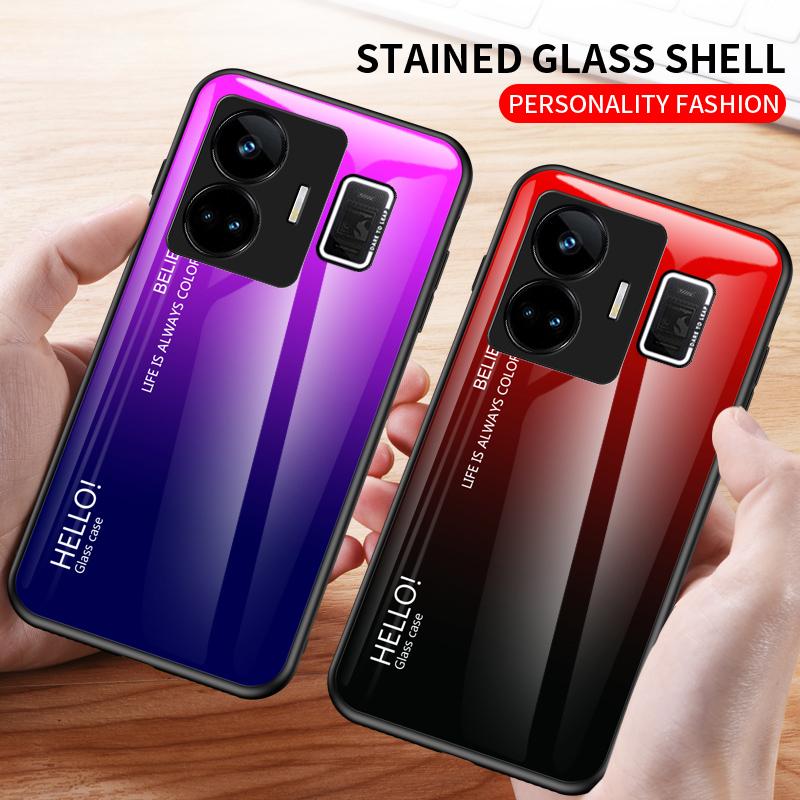 

Чехол RealmeGT Neo5 с градиентным закаленным стеклом для OPPO Realme GT Neo 5 SE 5SE 3 3T 2 2T GT2 Pro GT3 Neo2 Neo3 T Чехлы