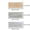 10Pcs 40x15cm PVC Floor Stickers Self-adhesive Waterproof Thickened Wood Grain Floor Foam Living Room