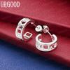 925 Sterling Silver Fashion Gift Piercing Earrings Charm Jewelry