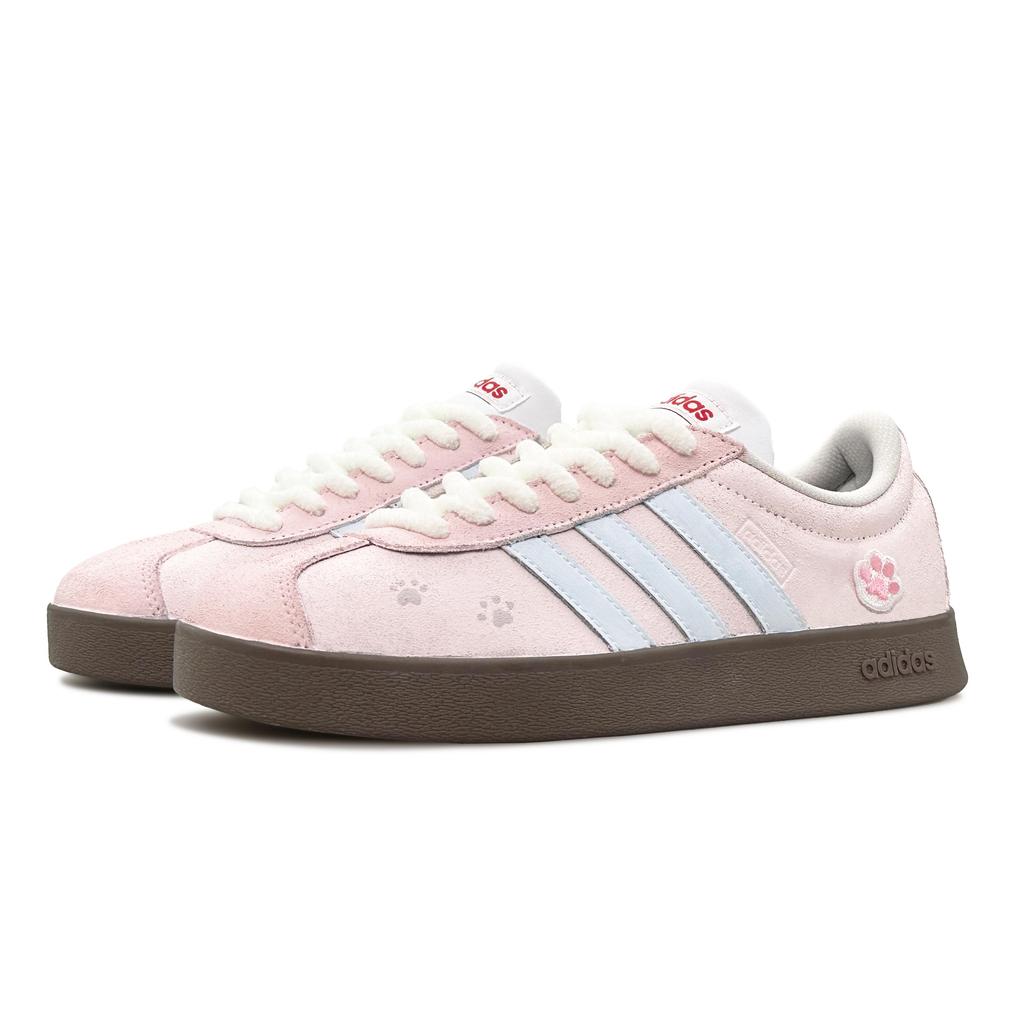 adidas Neo Anti-Slip Wear-Resistant Low-Top Skateboard Shoes Unisex Pink Blue HQ1802(Team79-)