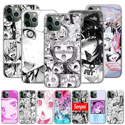 Anime Girl Cartoon Japan Cute Faces Phone Case for iPhone 12 13 Mini 7 8 11 Pro SE 2020 XR X XS MAX 6 6s 7 8 Plus Hard Back Case
