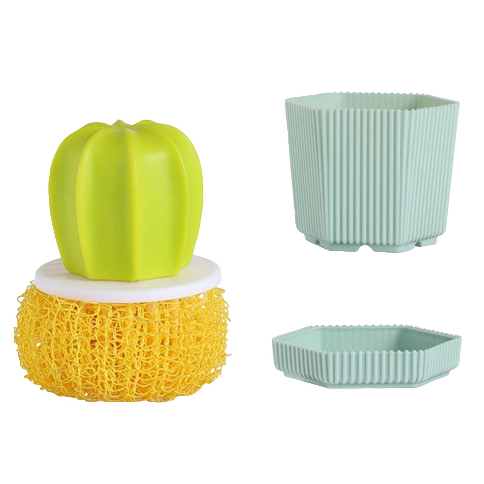 Comfort Grip Soap Dispensing Kitchen Scrub Soap Dispensing Dish Brush