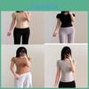 Basic Slim Fit T Shirt With Nylon Fabric For Casual Wear And Yoga