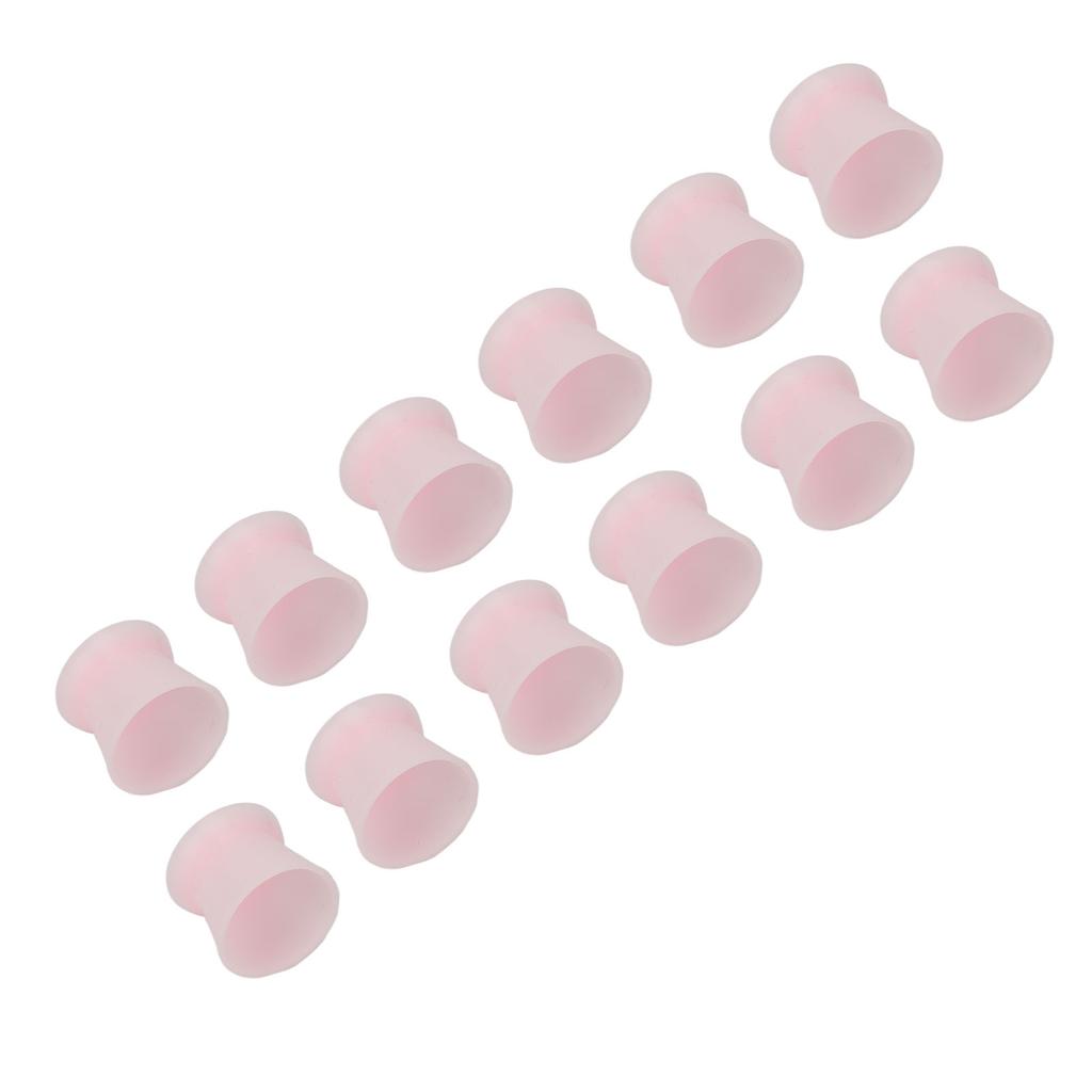 100PCS Disposable Silicone Pigment Cup Large Eyebrow Lip Color Pigment Cups with Storage Bottle