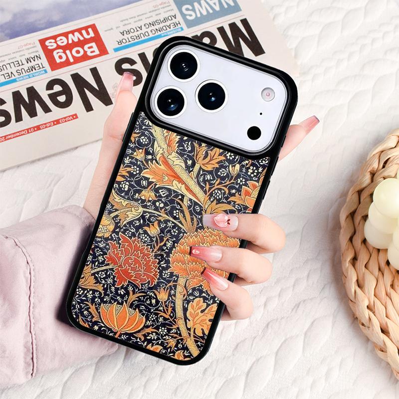William Morris Strawberry Thief Phone Case For IPhone 17 16e 15 14 13 12 11 Pro Max Air Mini Soft Protective Cover