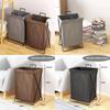 Foldable Laundry Bin With Handles For Dormitory Bathroom Bedroom Use