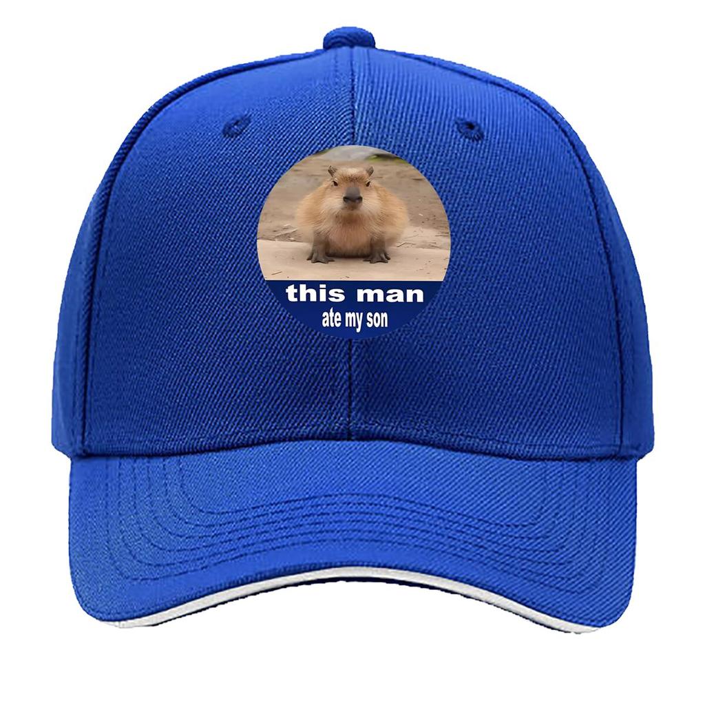 Capybara This Unisex Sandwich Baseball Cap For Womens Unisex FeUnisex Beach Dad Hat Hip Hop Snapback Cap