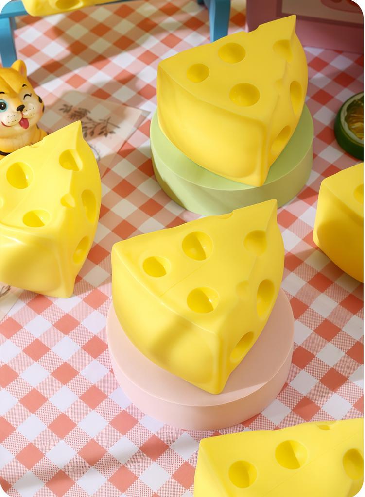 Soft Butter Cheese Squeezing Toy Fidget Stress Relieving Soft Ball Slow Rebound Toy Relieving Hand Relaxation Toy Christmas Gift