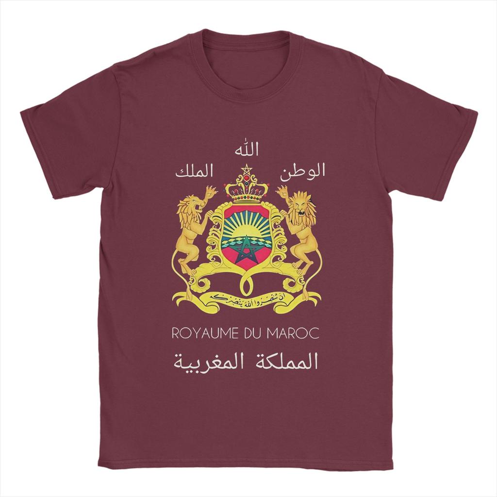 Kingdom Of Morocco TShirt Men  Novelty Pure Cotton Tee Shirt Round Collar Short Sleeve T Shirt Graphic Printed Clothing