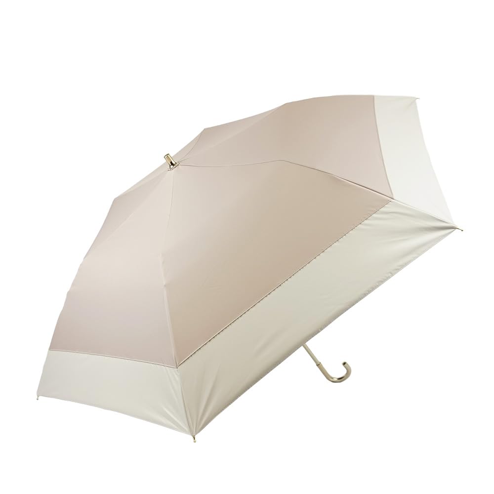 

Complete light light UV near infrared 51cm for both sunny and rainy rain slim folding beige [Macocca] blocking, 100% blocking, 100% protection, 99.9%