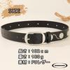 [SNOEAKRH] Vintage Punk Belt, Studded Belt, Unisex, Floral Pattern, Antique Style, Casual, Jeans Compatible, Retro Design, Fashion Belt, Party,