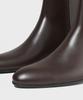 Firenze Atelier 4.7Cm Castarsole Minimal Zipper Ankle Boots 3335 [Brown Fg]