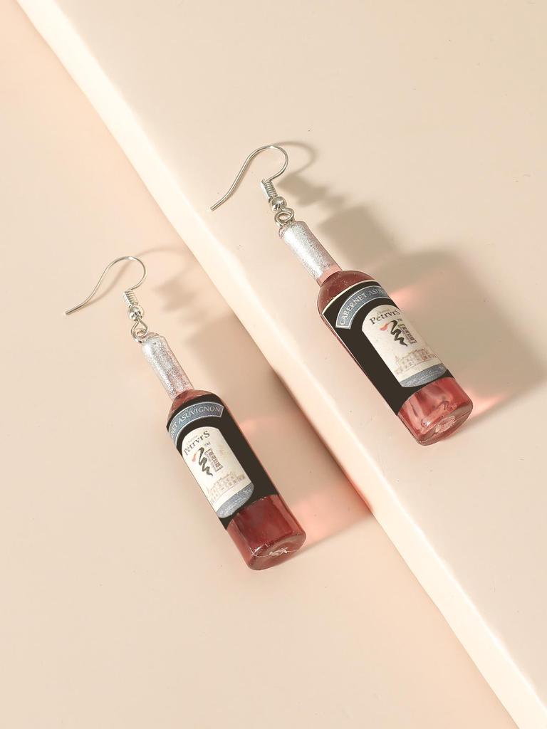 European & American Fashion Versatile Wine Bottle Earrings