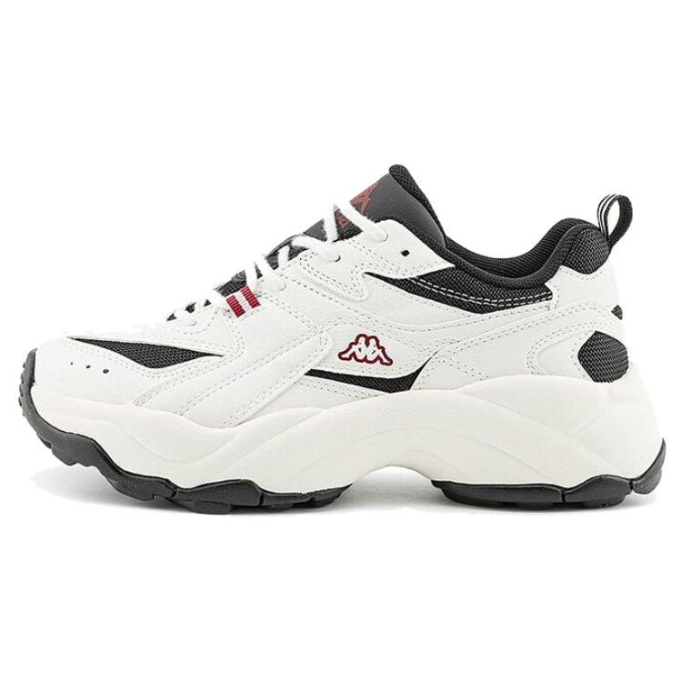 Kappa Versatile Retro Thick Sole Fabric Synthetic Leather Non-Slip Wear-Resistant Low-Top Casual Running Shoes Unisex Sneaker K0DY5MC28-012