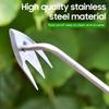 Multifunctional Weeder,Garden Rake Stainless Steel Weeding Loosen The Soil Shovel Agriculture Hoeing Tools