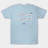 Asian Size Men Black Print T-shirt Prototype Concordes 001 And 002 No-Cut Heat Transfer Print Cotton Tshirt