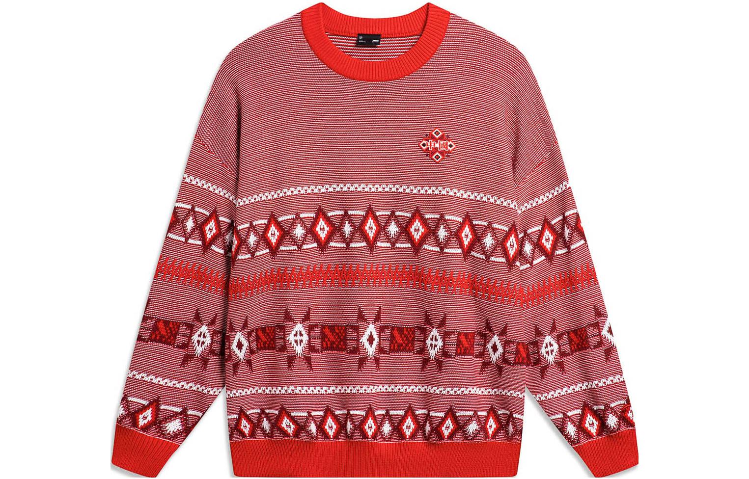 Li Ning Sports Trendy Collection Sweater Men s Vermilion AMBT247-2 L