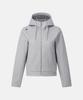Descente Women'S Wool-Like Training Hooded Zip-Up Jacket Melange Grey Sr122Pft11