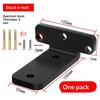 1 Set 6mm L-shape Partition Support Brackets Wall Mount Fixed Rack With Screw Heavy Duty Shelf Brackets Industrial Metal Bracket
