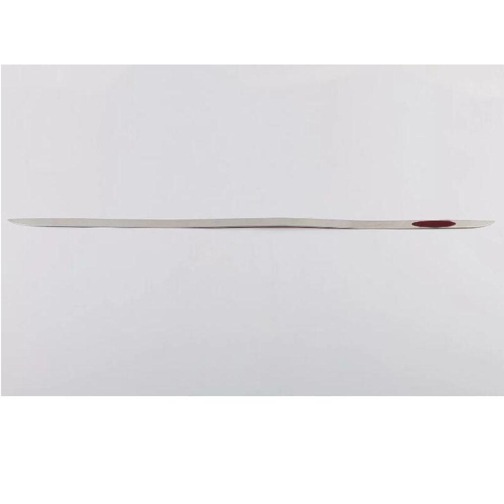 For Mazda 3 Mazda3 Axela M3     Cover Stainless Steel Rear Door Bottom Trunk Tailgate Frame Plate Trim Bumper Red Letter