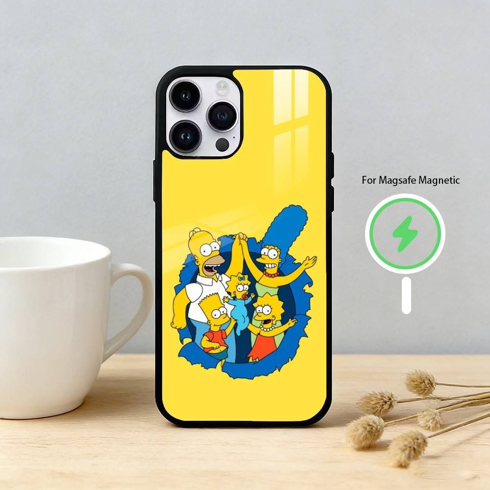 Cartoon A-American Dad Phone Case For iPhone 17/16/15/14/13/12/Plus/Pro/Max for Magnetic Wireless Charging