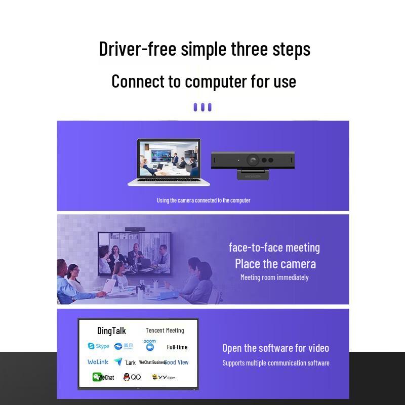 Hikvision DS-U68 4K AI Auto-Framing USB Conference Camera