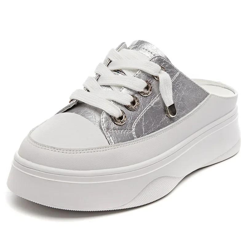 Halbsandalen und Hausschuhe Damen Sommermode Oberbekleidung Sommer NEU Casual Dicke Sohle Ohne Absatz Xiaobai Baotou